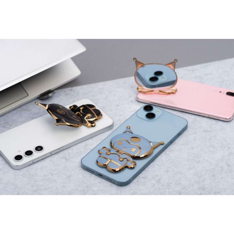 SPOTT-GR Phone Stand Doll - Αυτοκόλλητη Βάση Γραφείου για Κινητά σε Μπλε Xρώμα
