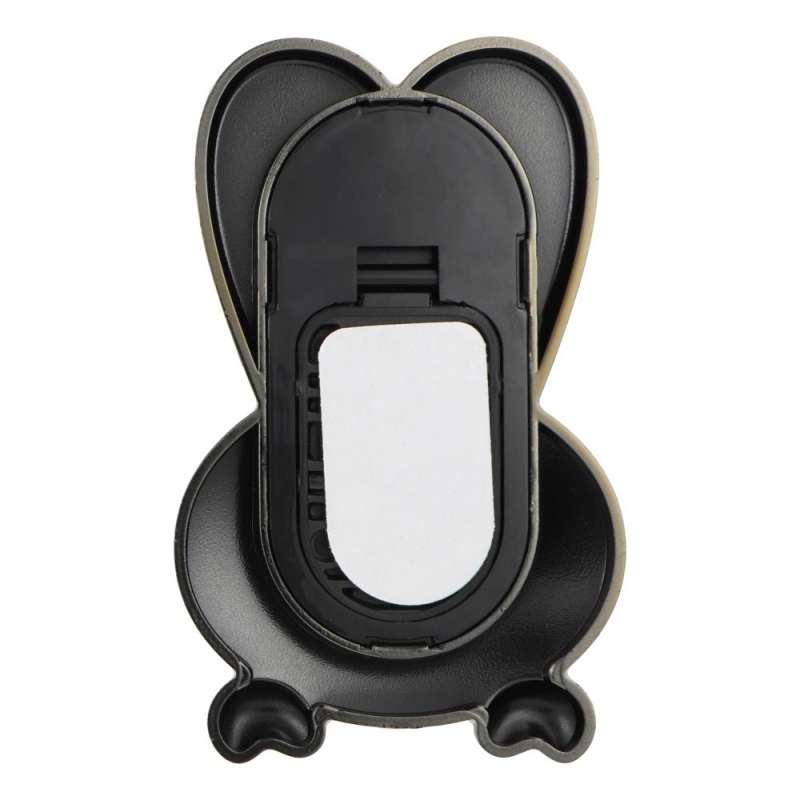 SPOTT-GR Phone Stand Rabbit - Αυτοκόλλητη Βάση Γραφείου για Κινητά σε Μαύρο Χρώμα
