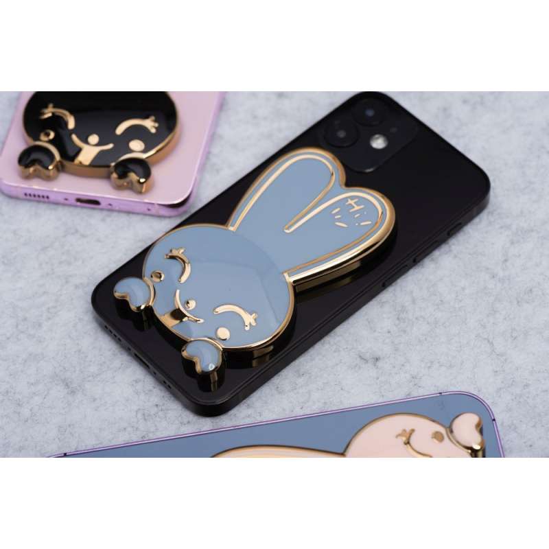 SPOTT-GR Phone Stand Rabit - Αυτοκόλλητη Βάση Γραφείου για Κινητά σε Μπλε Xρώμα