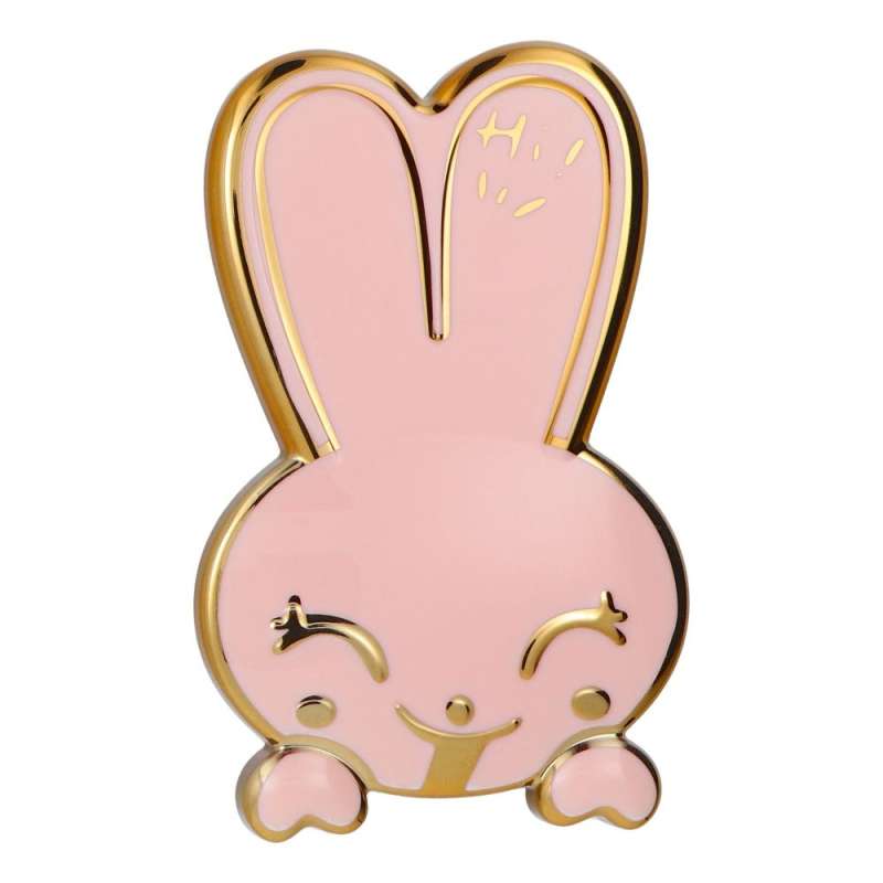 SPOTT-GR Phone Stand Rabbit - Αυτοκόλλητη Βάση Γραφείου για Κινητά σε Ροζ Xρώμα