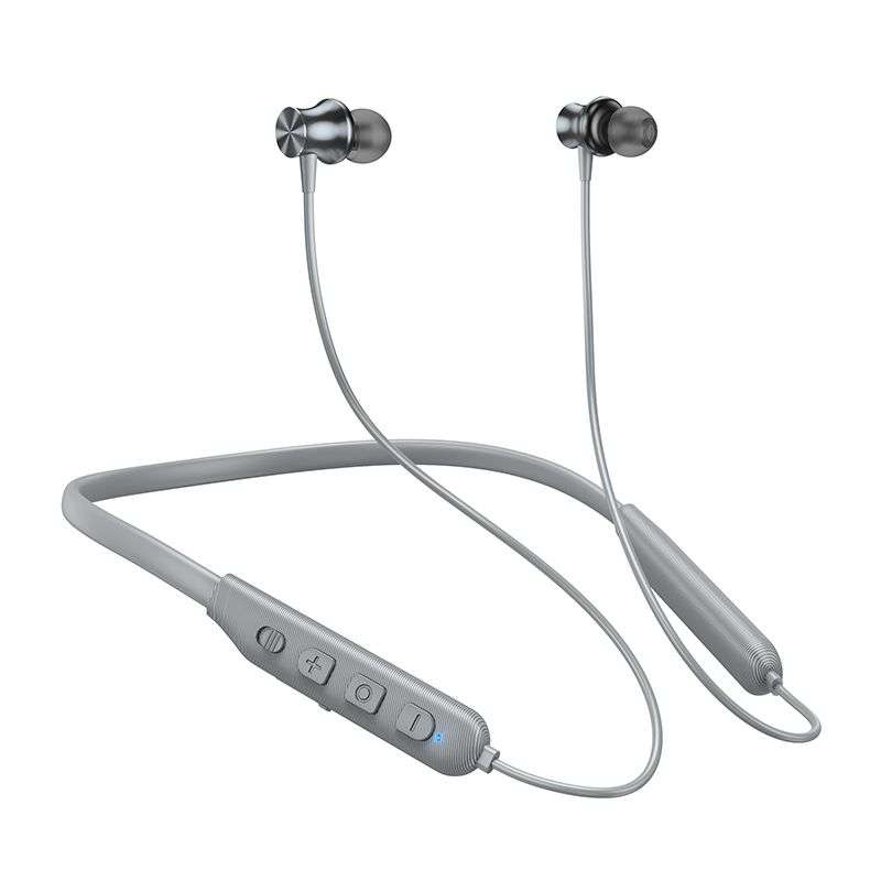 SPOTT-GR Hoco ES64 - Ασύρματα In-Ear Sport Ακουστικά Bluetooth σε Γκρι Xρώμα