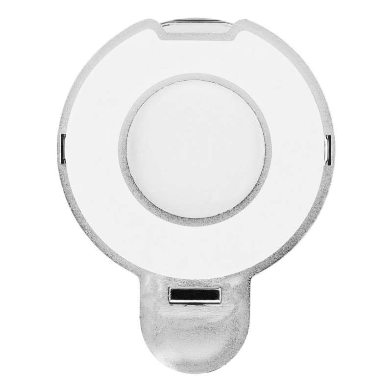 SPOTT-GR Circle Mirror - Αυτοκόλλητη Βάση Κινητού με Καθρεπτάκι σε Ασημί Xρώμα