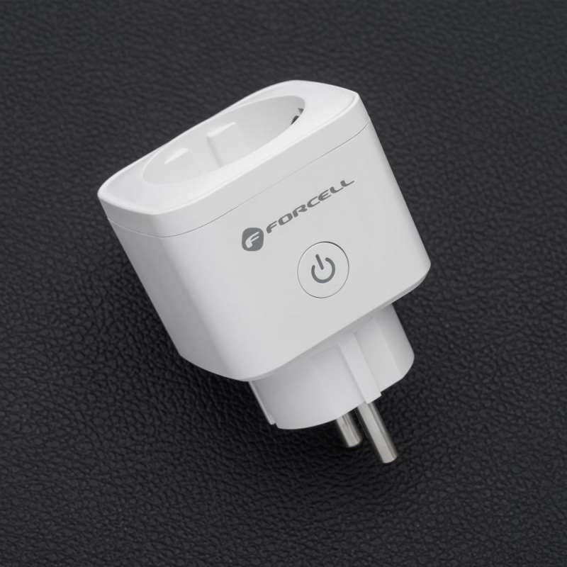 SPOTT-GR Forcell F-Energy EU02 Smart Plug - Έξυπνη Πρίζα με WiFi και Alexa Smart Home - Άσπρη