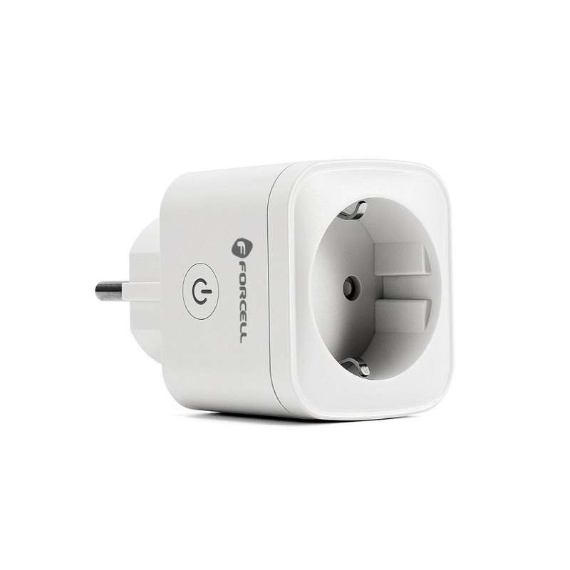 SPOTT-GR Forcell F-Energy EU02 Smart Plug - Έξυπνη Πρίζα με WiFi και Alexa Smart Home - Άσπρη