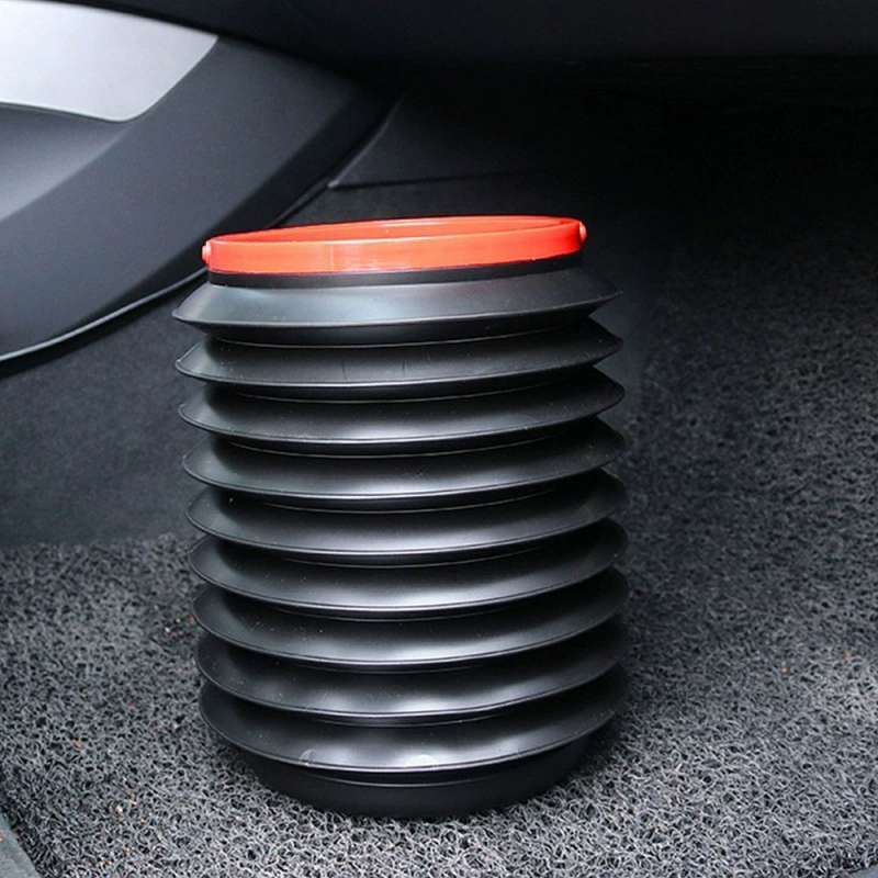 SPOTT-GR Foldable Car Bucket - Πτυσσόμενος Κάδος Απορριμμάτων 4L για Αυτοκίνητο σε Μαύρο Χρώμα