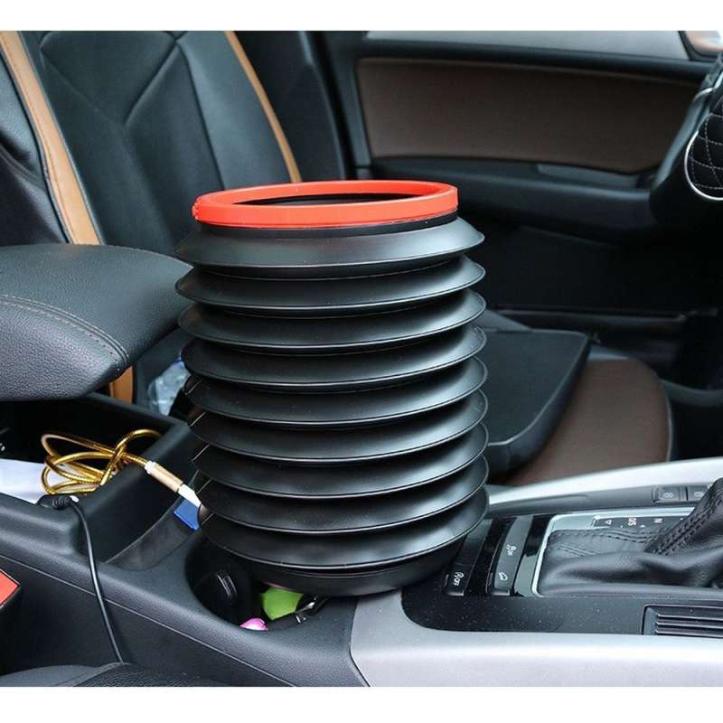 SPOTT-GR Foldable Car Bucket - Πτυσσόμενος Κάδος Απορριμμάτων 4L για Αυτοκίνητο σε Μαύρο Χρώμα