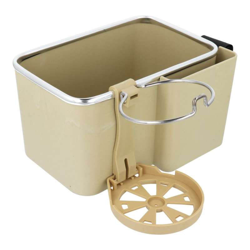 SPOTT-GR Organizer Cup Holder - Ποτηροθήκη Αυτοκινήτου με Χώρο Αποθήκευσης σε Μπεζ Χρώμα