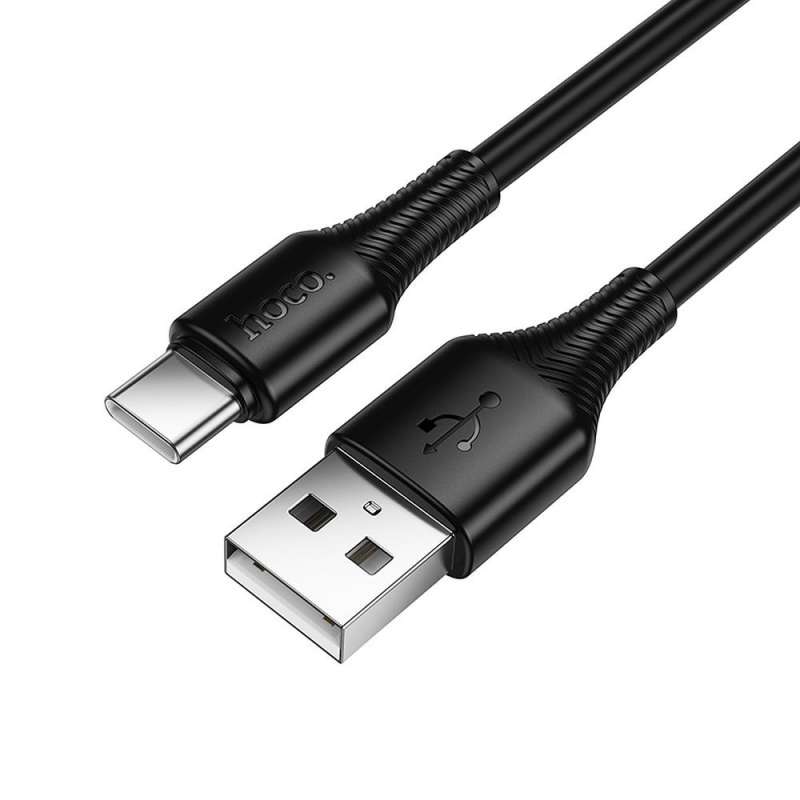 SPOTT-GR Hoco X120 - Καλώδιο USB-A σε Type-C 3A 1m - Μαύρο