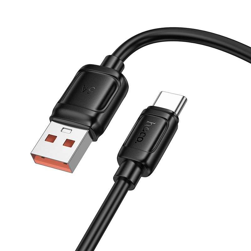 SPOTT-GR Hoco X115 - Καλώδιο USB-A σε Type-C 100W 1m σε Μαύρο Χρώμα