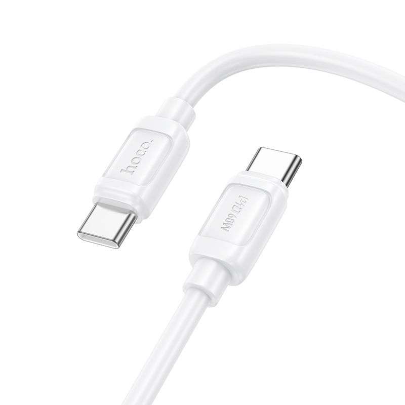 SPOTT-GR Hoco X115 - Καλώδιο Type-C σε Type-C (5A 240W) 1m σε Άσπρο Xρώμα