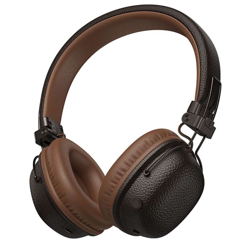 SPOTT-GR Hoco W64 - Ασύρματα Over-Ear Ακουστικά Bluetooth σε Καφέ Χρώμα