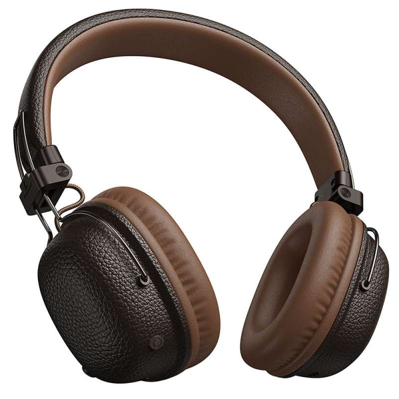 SPOTT-GR Hoco W64 - Ασύρματα Over-Ear Ακουστικά Bluetooth σε Καφέ Χρώμα