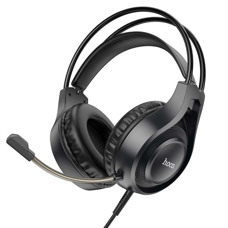 SPOTT-GR Hoco W106 - Ενσύρματα Gaming Ακουστικά με Καρφί 3.5mm και Μικρόφωνο - Μαύρο