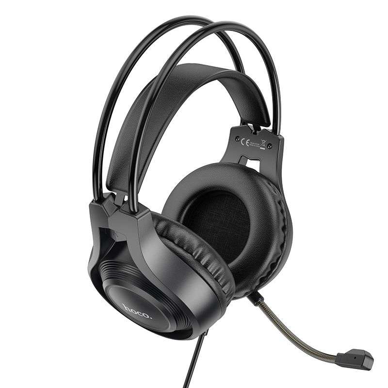 SPOTT-GR Hoco W106 - Ενσύρματα Gaming Ακουστικά με Καρφί 3.5mm και Μικρόφωνο - Μαύρο