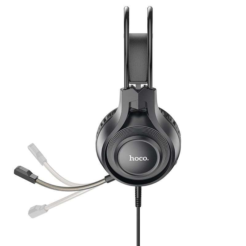 SPOTT-GR Hoco W106 - Ενσύρματα Gaming Ακουστικά με Καρφί 3.5mm και Μικρόφωνο - Μαύρο