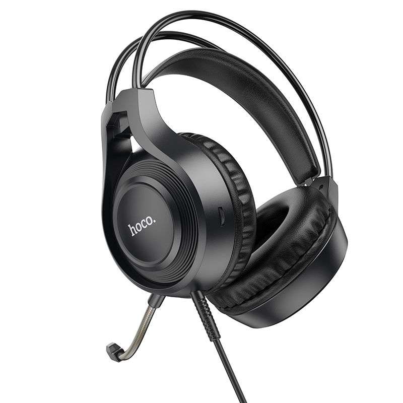 SPOTT-GR Hoco W106 - Ενσύρματα Gaming Ακουστικά με Καρφί 3.5mm και Μικρόφωνο - Μαύρο