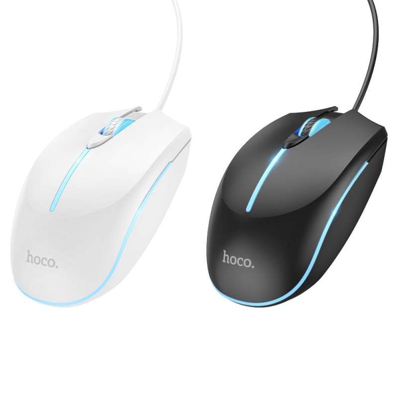 SPOTT-GR Hoco GM37 - Ενσύρματο Gaming Ποντίκι USB-A 2400dpi σε Μαύρο Χρώμα