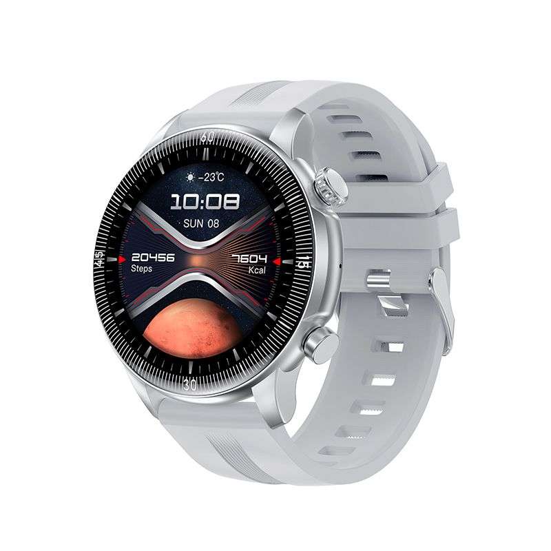 SPOTT-GR Hoco Y31 - Smartwatch με Δυνατότητα Κλήσεων και Αδιαβροχοποίηση IP67 σε Ασημί Xρώμα