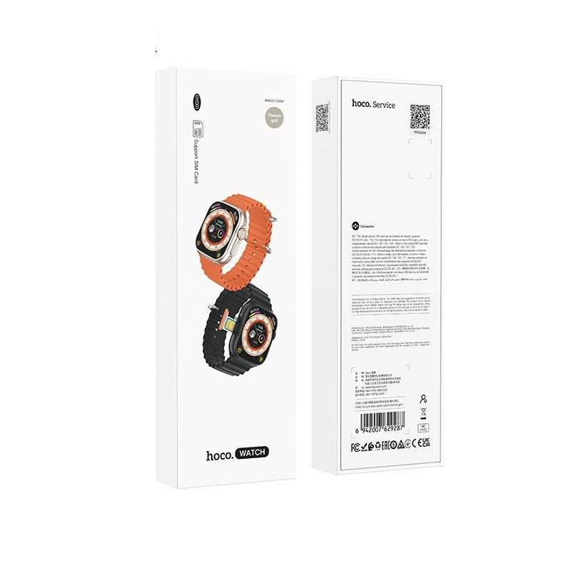 SPOTT-GR Hoco DYD01- Smartwatch με Υποδοχή SIM 4G και Δυνατότητα Κλήσεων - Μαύρο