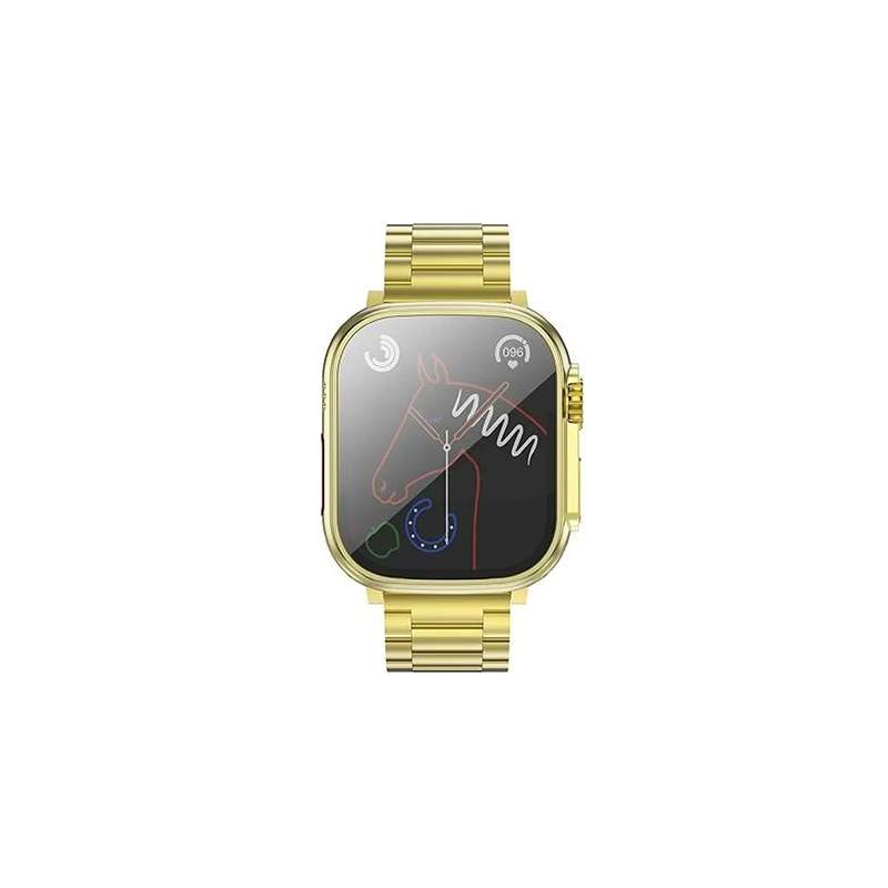 SPOTT-GR Hoco Y12 Ultra - Smartwatch με Παλμογράφο (Call Version) - Χρυσό