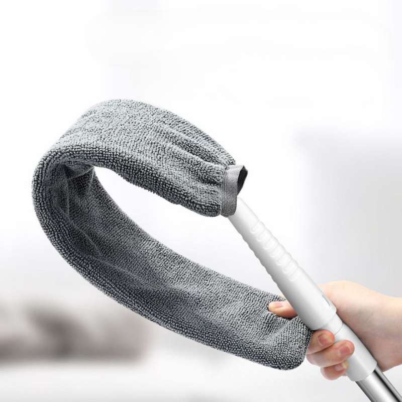 SPOTT-GR Retractable Slit Duster - Πανί Καθαρισμού με Τηλεσκοπικό Κοντάρι 1.6m για Δύσκολα Σημεία σε Γκρι Χρώμα