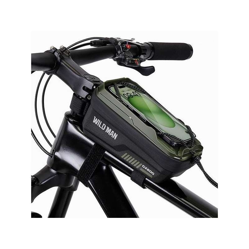 SPOTT-GR Wildman GX200 - Αδιάβροχο Τσαντάκι Σκελετού Ποδηλάτου Χωρητικότητας 1L με Θήκη Κινητού 4