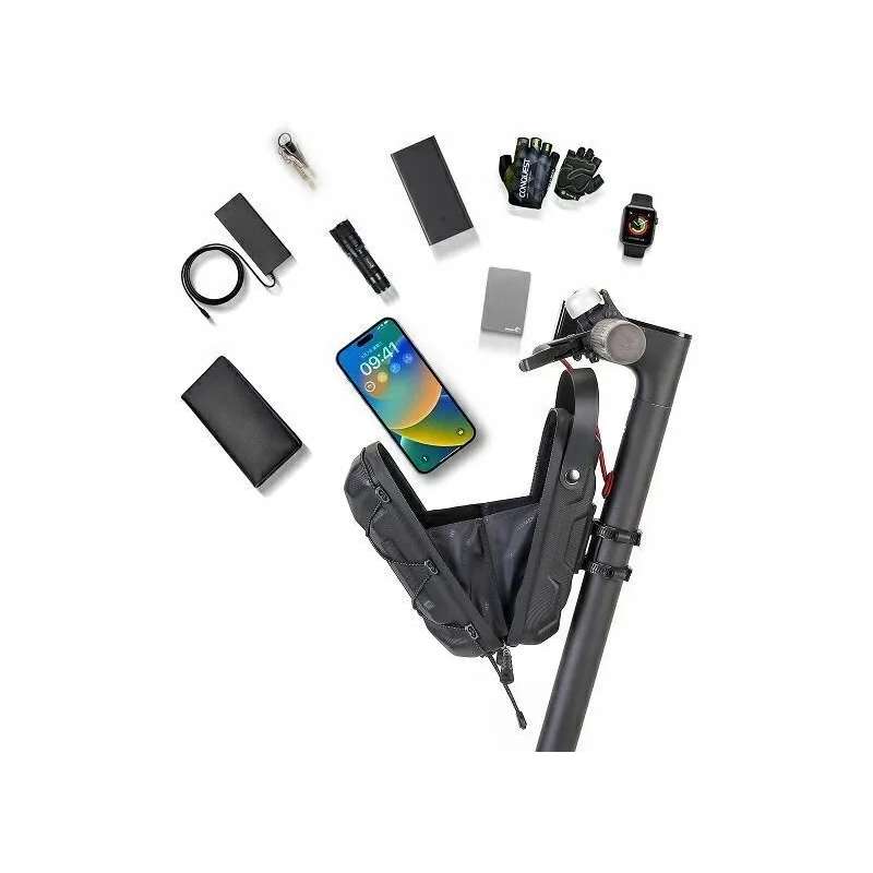SPOTT-GR Wildman GD6X - Αδιάβροχη Τσάντα Τιμονιού E-Scooter Χωρητικότητας 2L σε Μαύρο Χρώμα