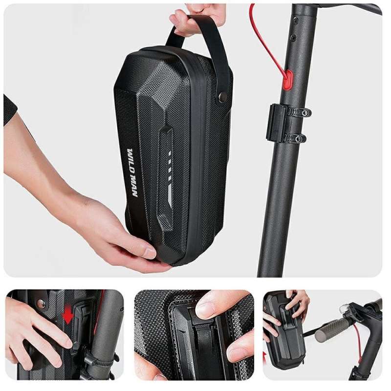 SPOTT-GR Wildman GD9X Plus - Αδιάβροχη Τσάντα Τιμονιού E-Scooter Χωρητικότητας 3L σε Μαύρο Χρώμα