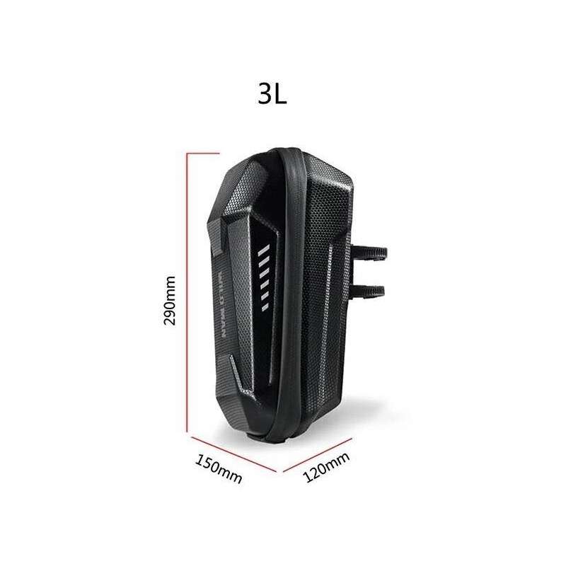 SPOTT-GR Wildman ES8X Plus - Αδιάβροχη Τσάντα Τιμονιού E-Scooter Χωρητικότητας 3L σε Μαύρο Χρώμα