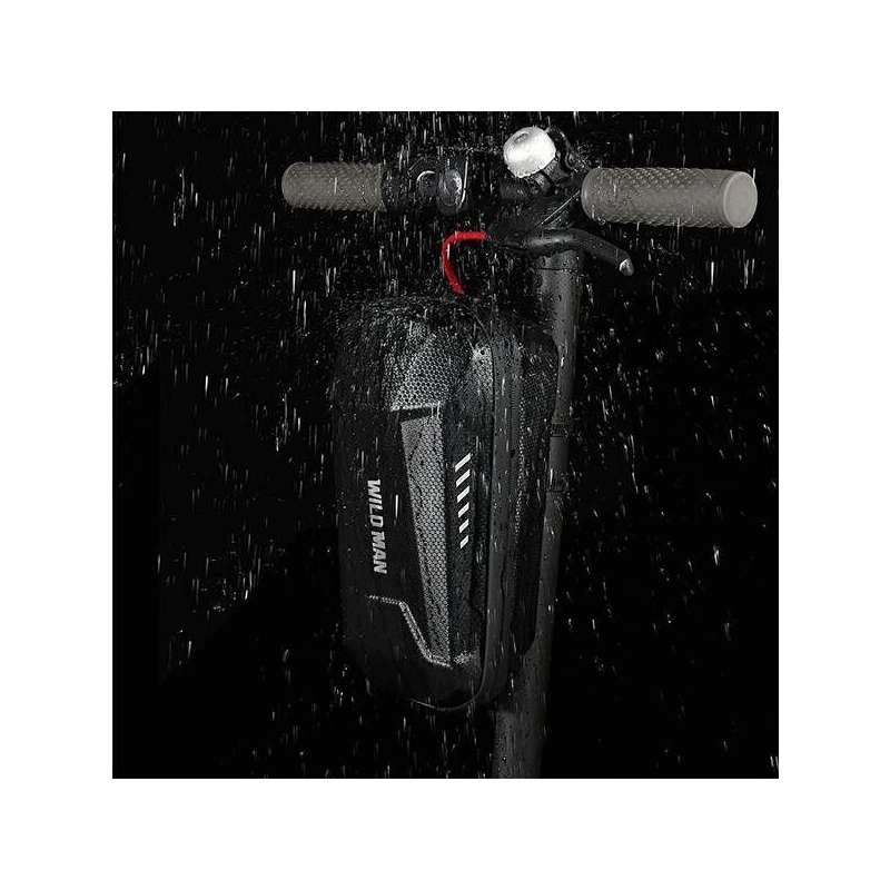 SPOTT-GR Wildman ES8X Plus - Αδιάβροχη Τσάντα Τιμονιού E-Scooter Χωρητικότητας 3L σε Μαύρο Χρώμα