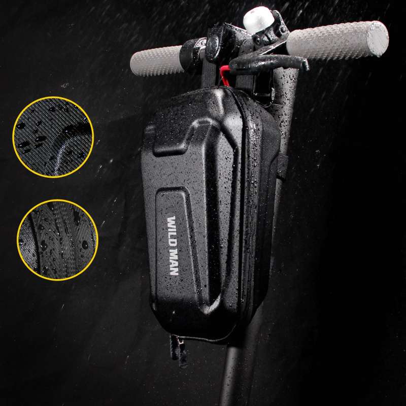 SPOTT-GR Wildman TS8 - Αδιάβροχη Τσάντα Τιμονιού E-Scooter Χωρητικότητας 2L σε Μαύρο Χρώμα