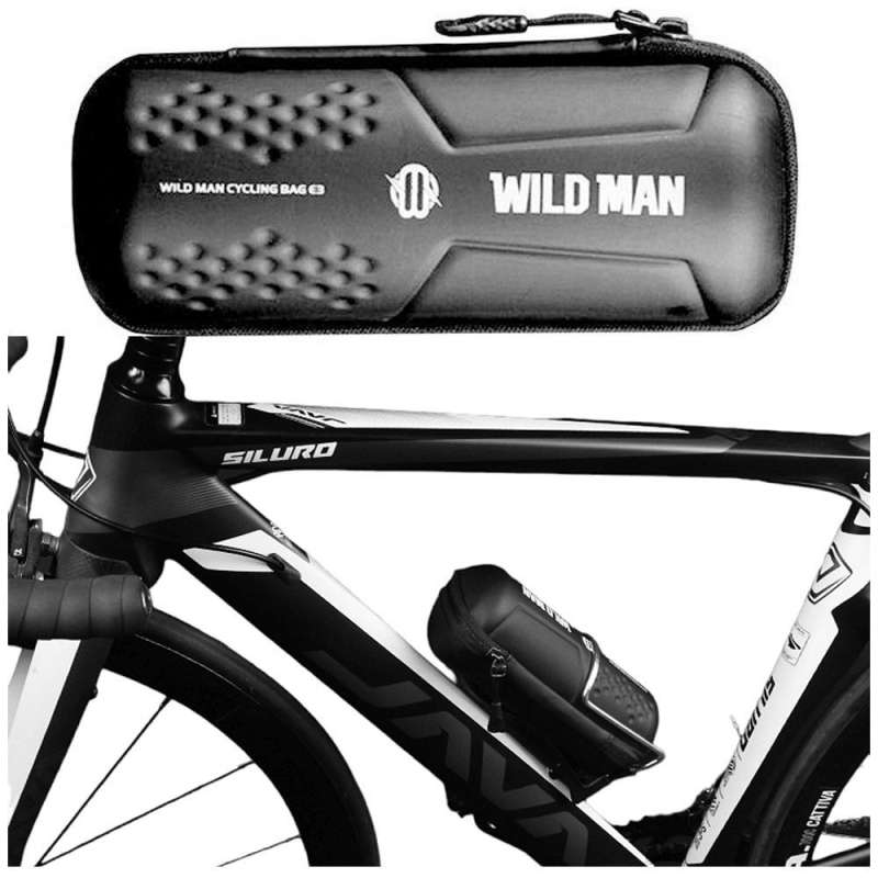 SPOTT-GR Wildman E3 - Αδιάβροχο Τσαντάκι Τιμονιού Ποδηλάτου Χωρητικότητας 0.8L σε Μαύρο Χρώμα