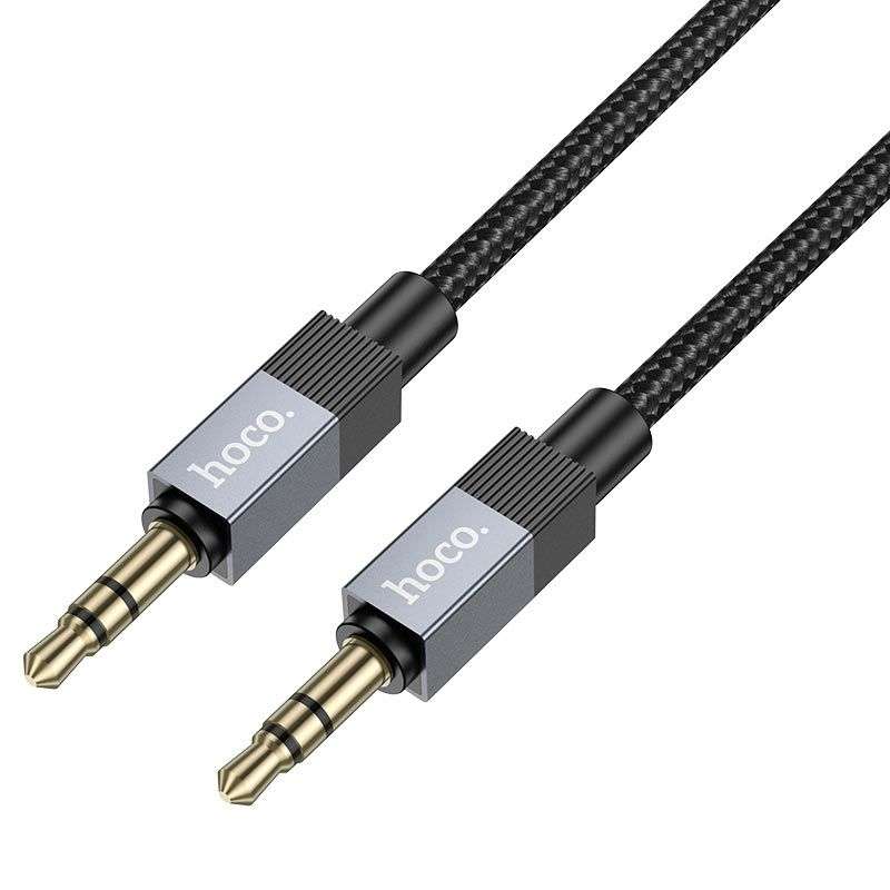 SPOTT-GR Hoco UPA32 - Καλώδιο AUX Jack 3.5mm (Αρσενικό) 1m - Μαύρο