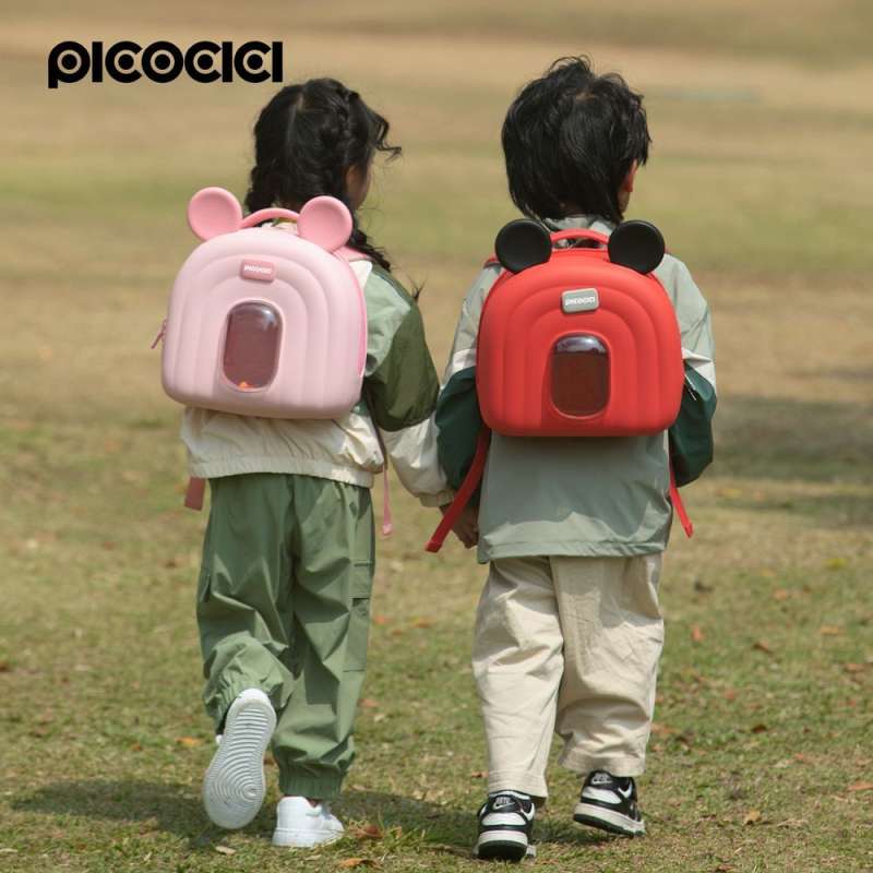 SPOTT-GR Picocici K52 - Αδιάβροχη Παιδική Τσάντα με Αυτάκια - Κόκκινη