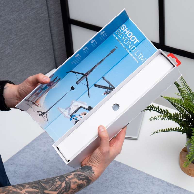 SPOTT-GR Forcell F-GRIP F170XL Selfie Stick με Τρίποδο & Bluetooth Remote - Μαύρο