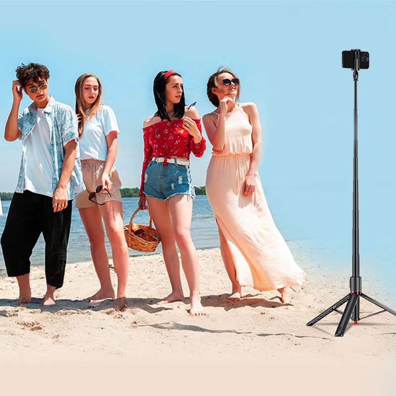 SPOTT-GR Forcell F-GRIP F170XL Selfie Stick με Τρίποδο & Bluetooth Remote - Μαύρο