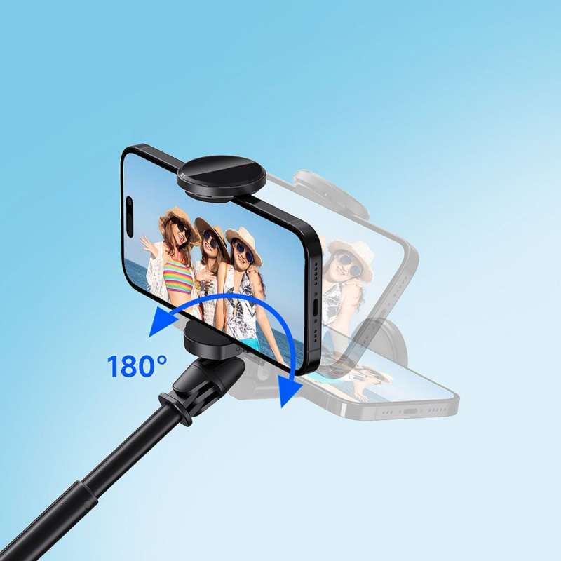 SPOTT-GR Forcell F-GRIP F170XL Selfie Stick με Τρίποδο & Bluetooth Remote - Μαύρο