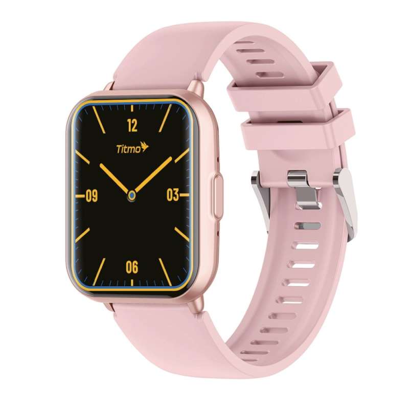 SPOTT-GR Titmo E-100 - Smartwatch με Δυνατότητα Κλήσεων σε Ροζ Χρώμα