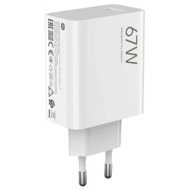SPOTT-GR Xiaomi Γνήσιος Φορτιστής USB-A Quick Charge 3.0 3A 67W σε Άσπρο Χρώμα (MDY-15-ET)