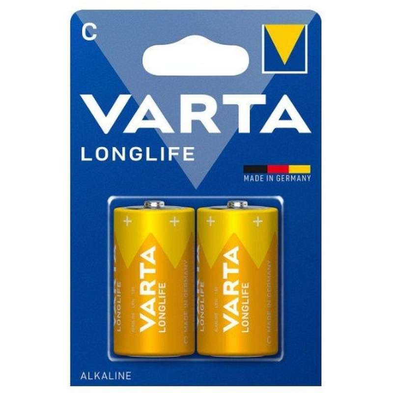SPOTT-GR Varta R14 Longlife - Αλκαλικές Μπαταρίες (Type-C) 1.5V (Σετ 2 Τεμάχια)
