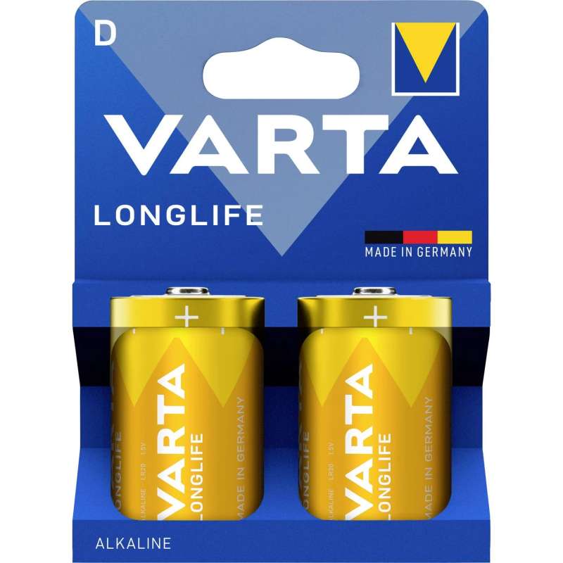 SPOTT-GR Varta R20 LongLife - Αλκαλικές Μπαταρίες (Type D) 1.5V (Σετ 2 Τεμάχια)