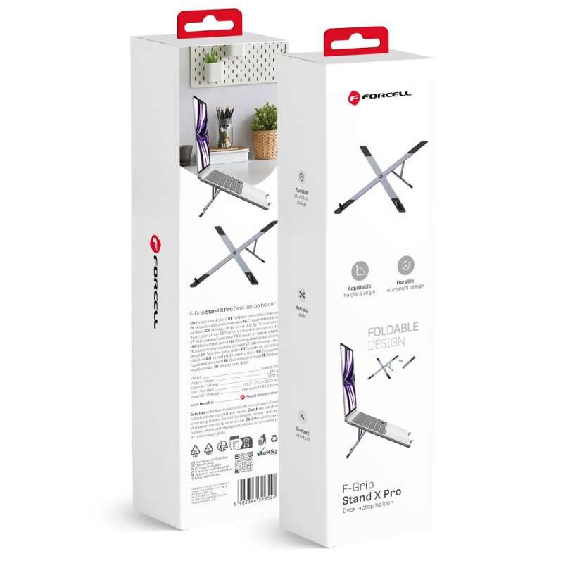 SPOTT-GR Forcell F-Grip Fold Stand X Pro - Βάση Γραφείου για Laptop - Γκρι