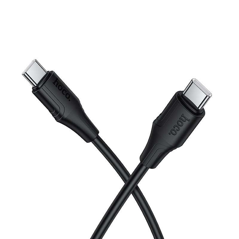 SPOTT-GR Hoco X124 - Καλώδιο Type-C σε Type-C 3A 60W 1m - Μαύρο