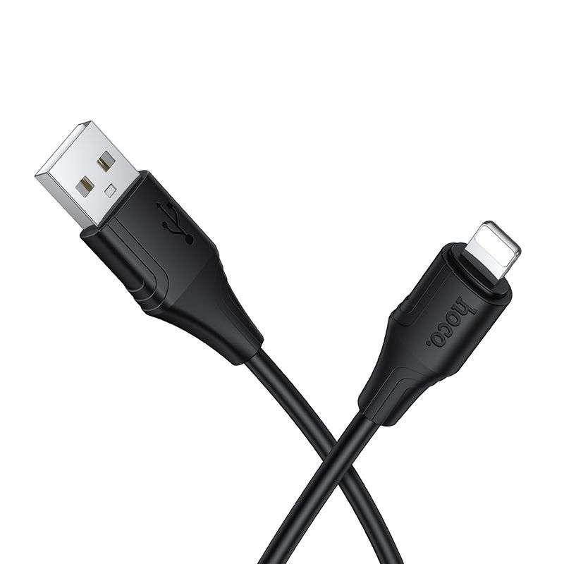 SPOTT-GR Hoco X124 - Καλώδιο USB-A σε Lightning  2.4A 1m - Μαύρο