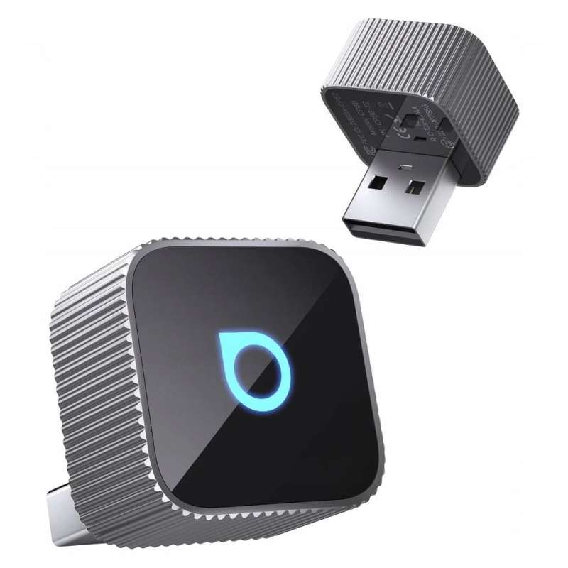 SPOTT-GR Ottocast Mini Cube T2 - USB Αντάπτορας CarPlay / Android Auto - Ασημί