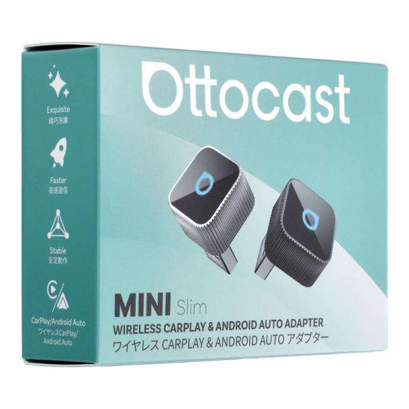 SPOTT-GR Ottocast Mini Cube T2 - USB Αντάπτορας CarPlay / Android Auto - Ασημί