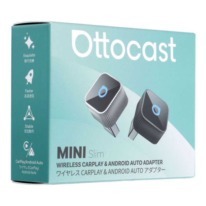 SPOTT-GR Ottocast Mini Cube T2 - USB Αντάπτορας CarPlay / Android Auto σε Μαύρο Χρώμα
