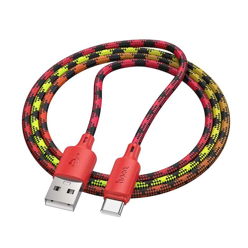 SPOTT-GR Hoco X116 - Καλώδιο USB-A σε Type-C 3A 1m - Κόκκινο