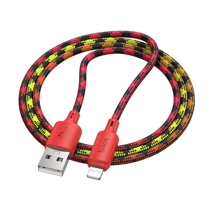 SPOTT-GR Hoco X116 - Καλώδιο USB-A σε Lightning 2.4A 1m - Κόκκινο