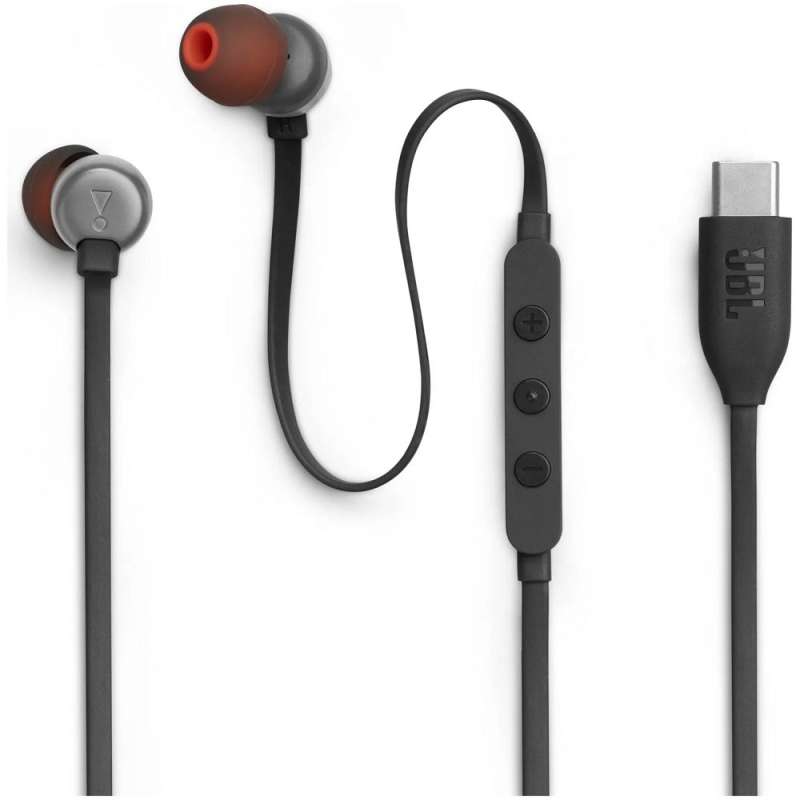 SPOTT-GR JBL Tune 310C - Ενσύρματα In-Ear Ακουστικά με Υποδοχή Type-C - Μαύρα